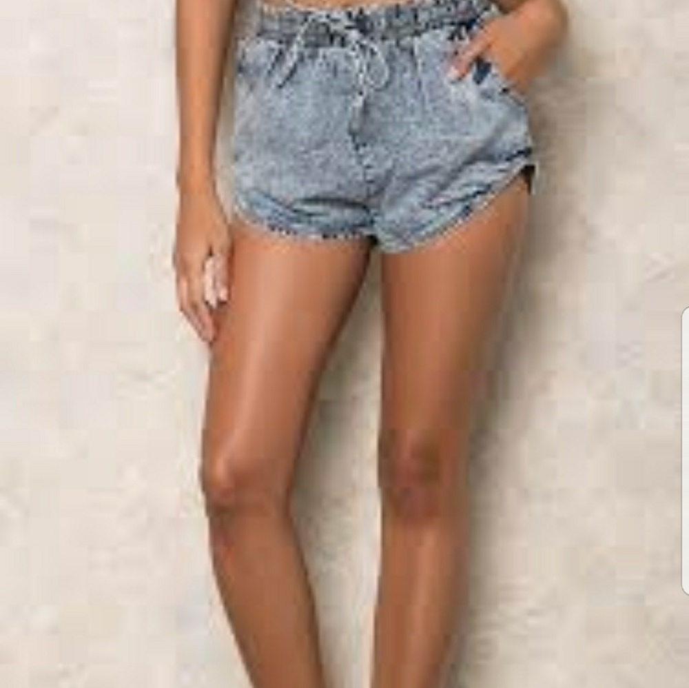 😍Denim Acid Dark Wash Women's Shorts